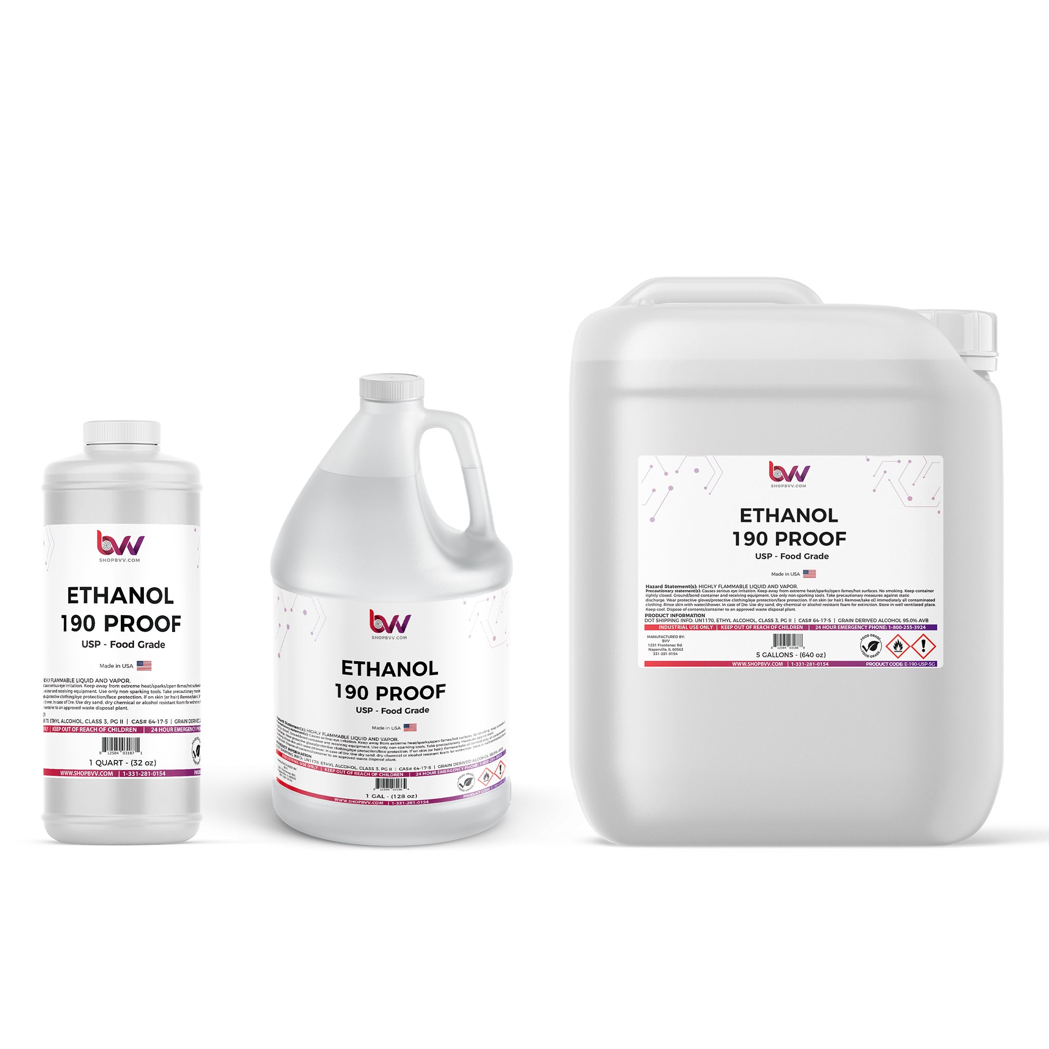 190 Proof Ethanol - USP Kosher - Excise Tax Included Questions & Answers