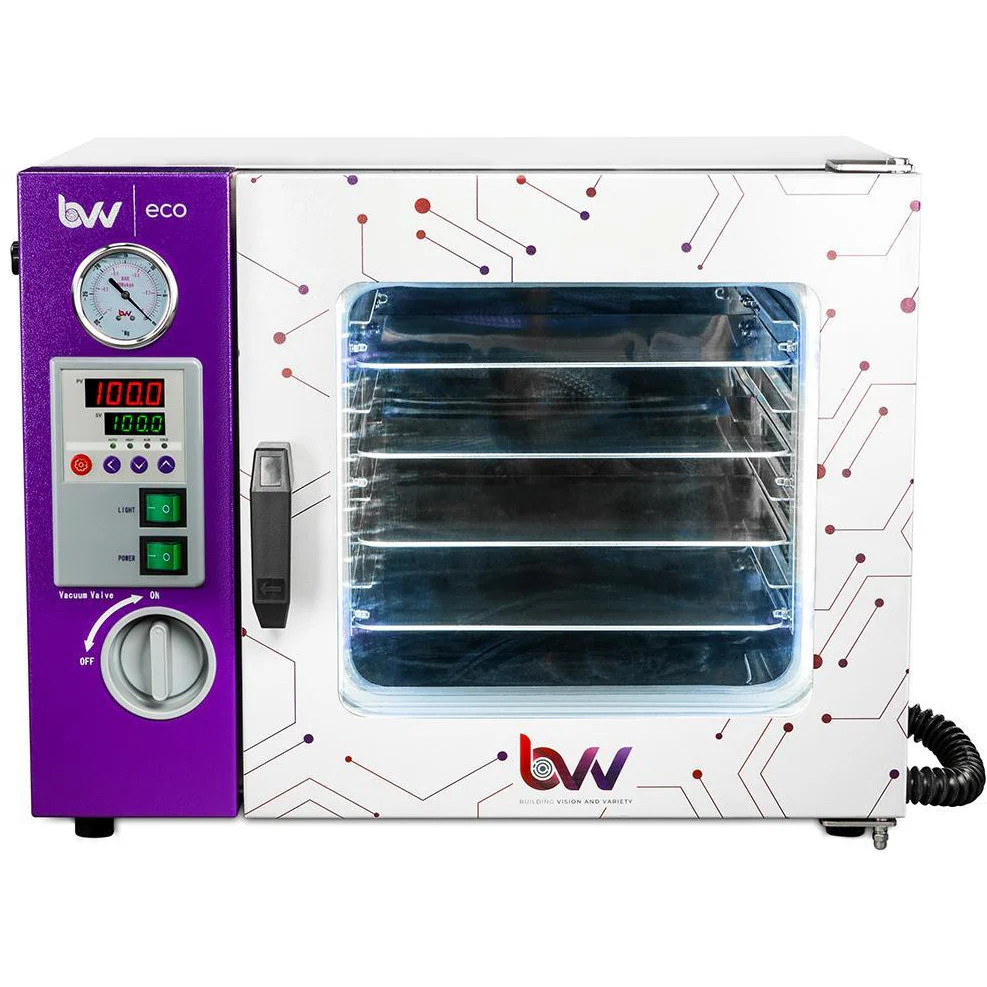 0.9CF ECO Vacuum Oven - 4 Wall Heating, LED display, LED's - 4 Shelves Standard Questions & Answers