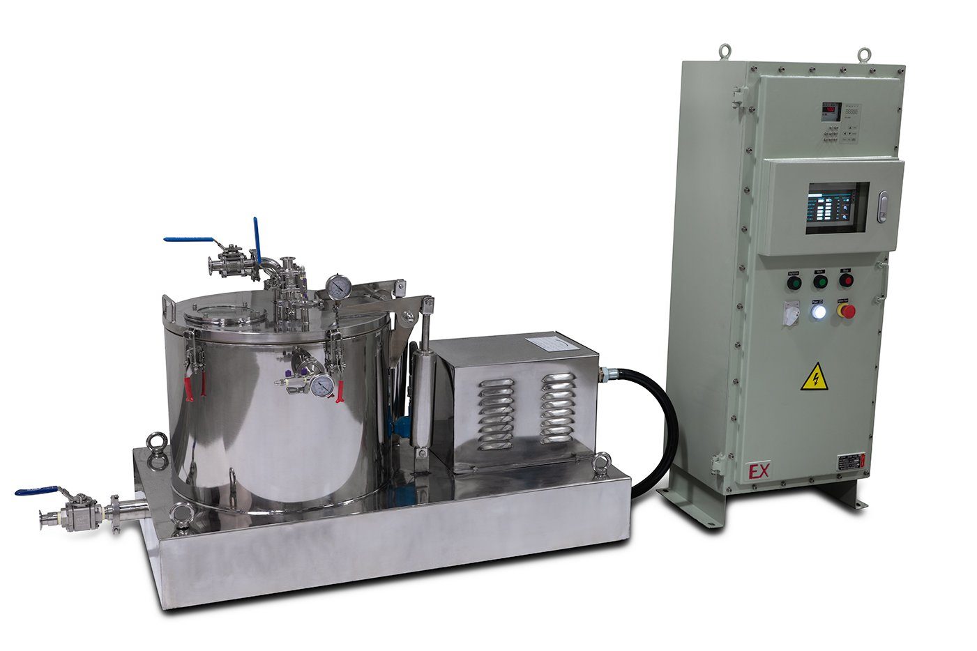 Certified 45L Jacketed Stainless Steel Centrifuge with Explosion Proof Motor and Siemens Controller Questions & Answers