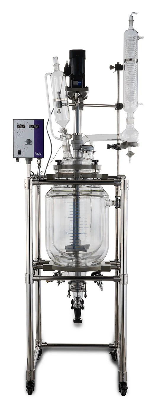 how much does the 50 liter glass reactor weigh?