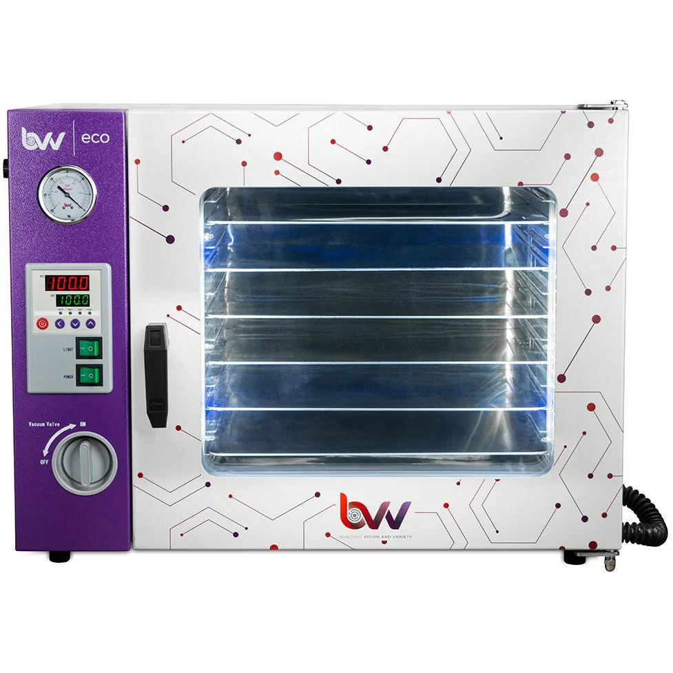 1.9CF ECO Vacuum Oven - 4 Wall Heating, LED display, LED's  - 6 Shelves Standard Questions & Answers