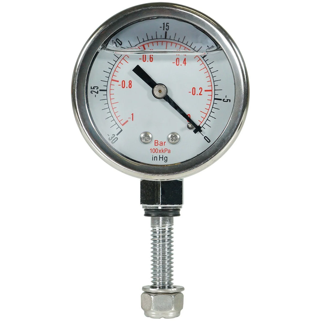 Glycerine Filled Vacuum Gauge Custom, for our Chamber Lids Only Questions & Answers