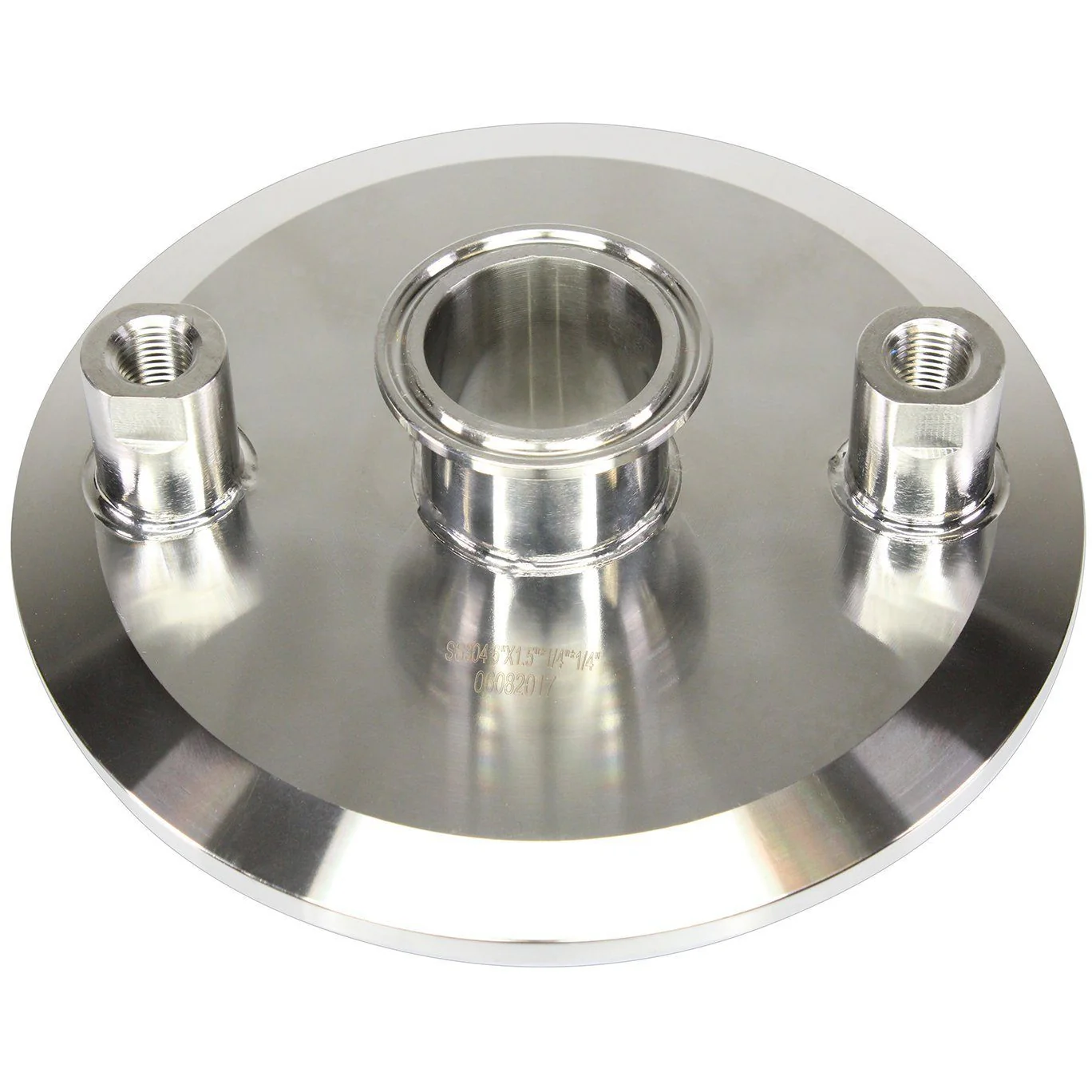 6" x 1.5" x (2) 1/4" FNPT Tri-clamp Endcap Questions & Answers