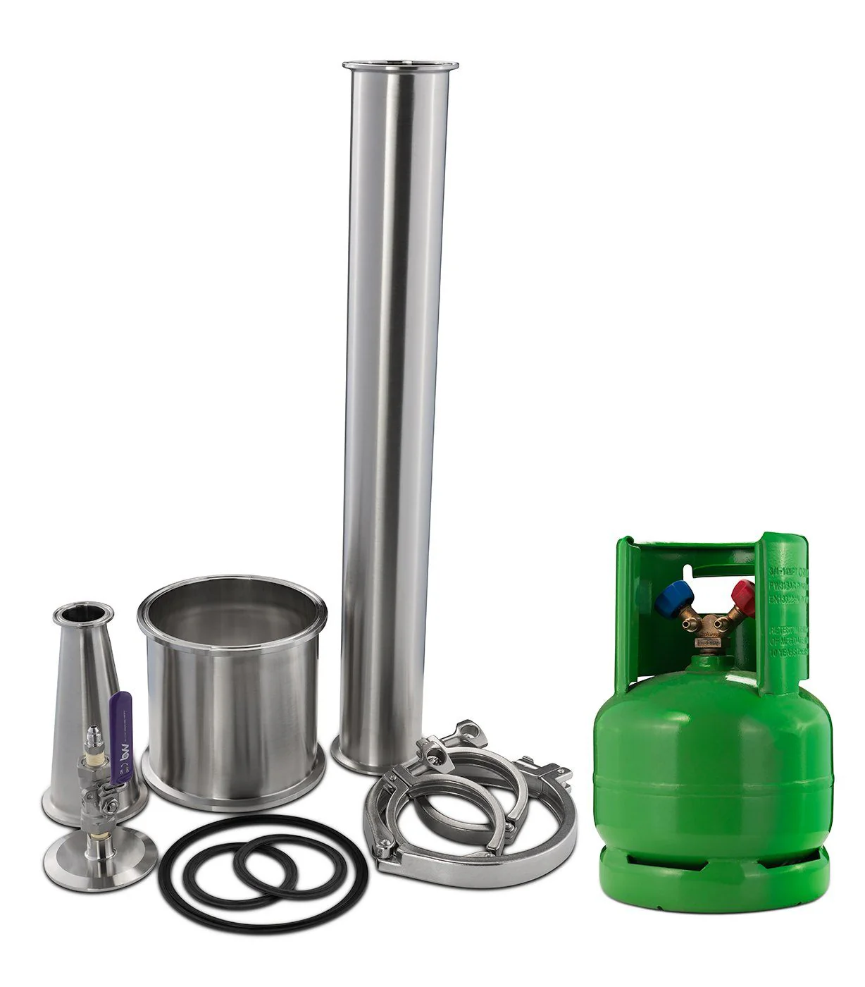 I've recently bought a 3" Dewaxing Closed Column 180G-2LB and am looking to recover the butane would this work?