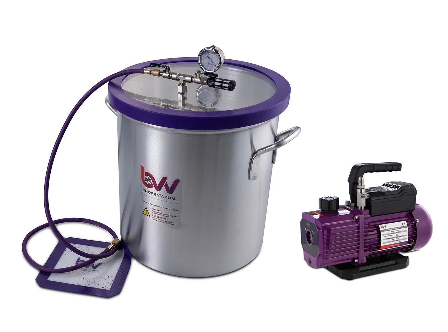 BVV 10 Gallon Aluminum Vacuum Chamber and V9D 9CFM Two Stage Vacuum Pump Kit Questions & Answers