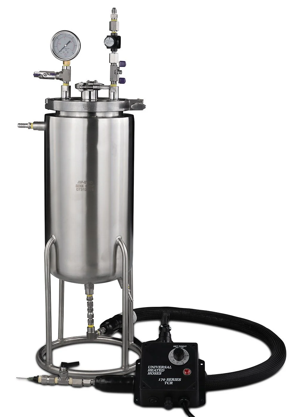 Is there a version of the Table Top Cart Filler XL 6 Liter that has metered dosing?