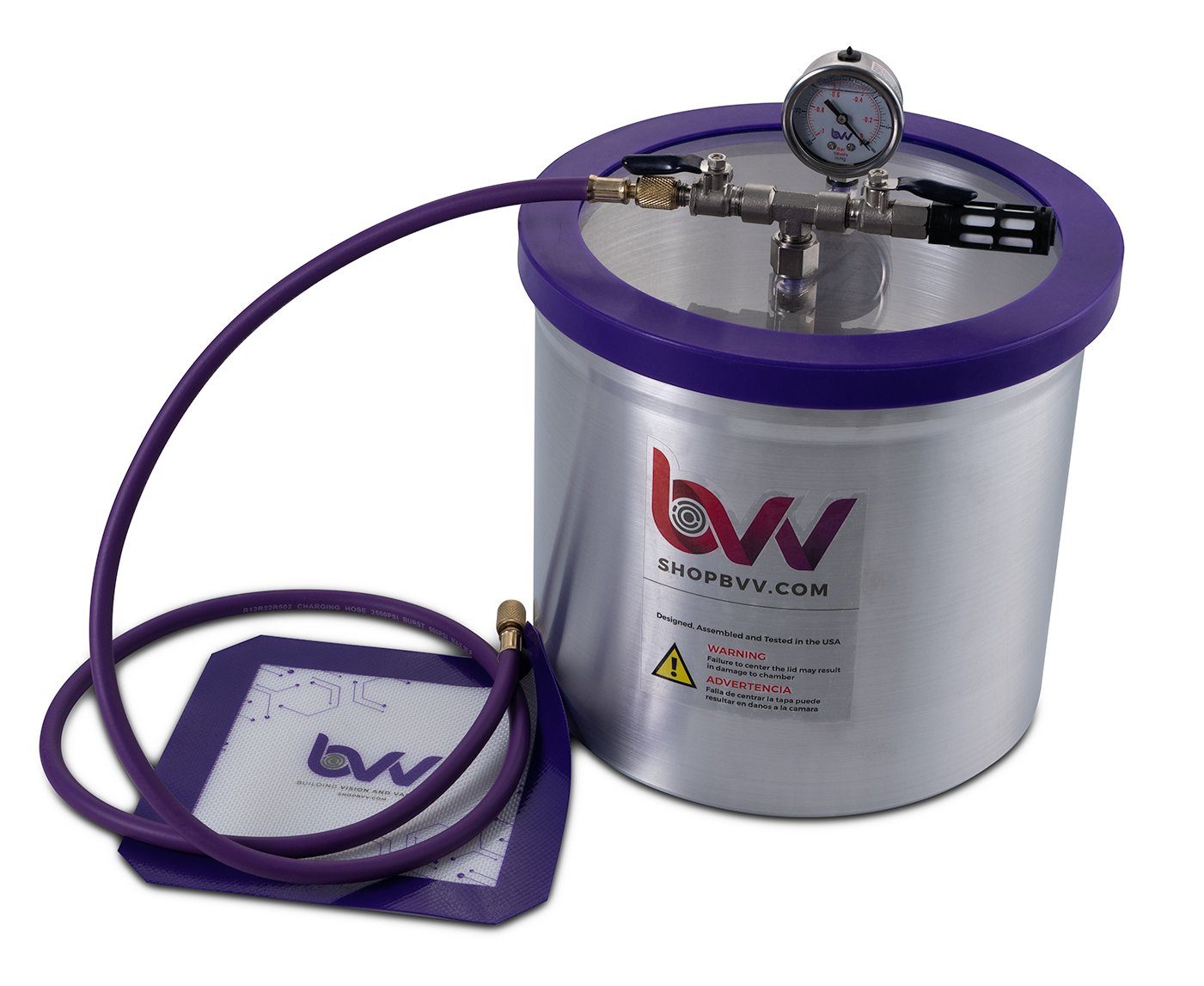 3 Gallon Aluminum Vacuum Chamber With Glass Lid Questions & Answers