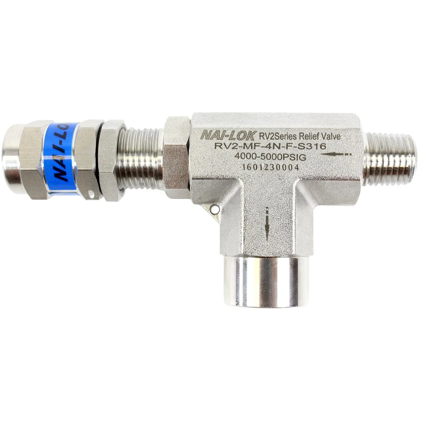what type of stainless steel on Manufacturer: Nai-Lok  Nai-Lok - Adjustable Pressure Relief Valve SKU: RV2-5000