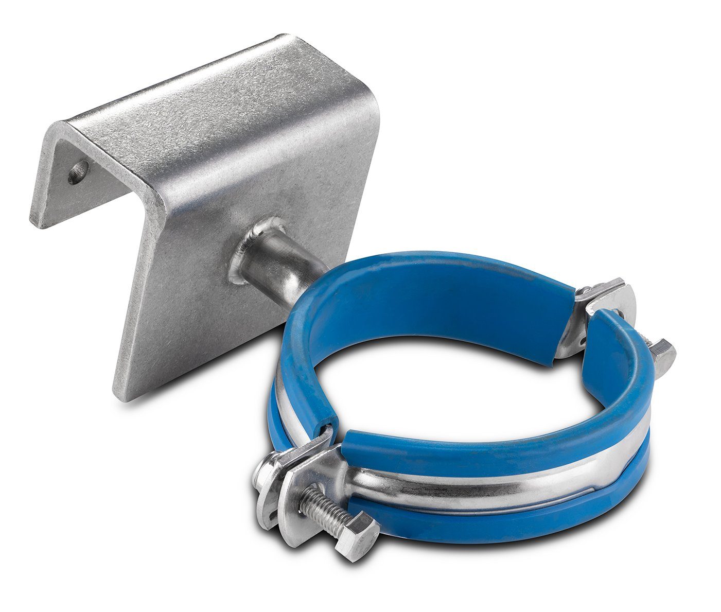 On the 14-in ring how wide is the bracket what size square tube does it fit over