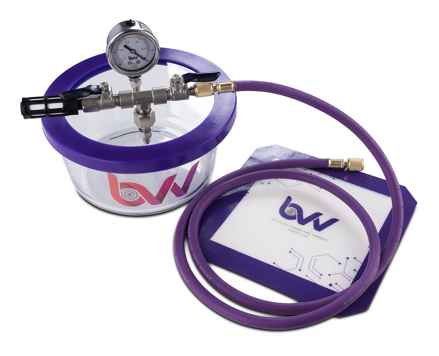 BVV 1.75 Quart Pyrex Vacuum Chamber With Glass Lid Questions & Answers