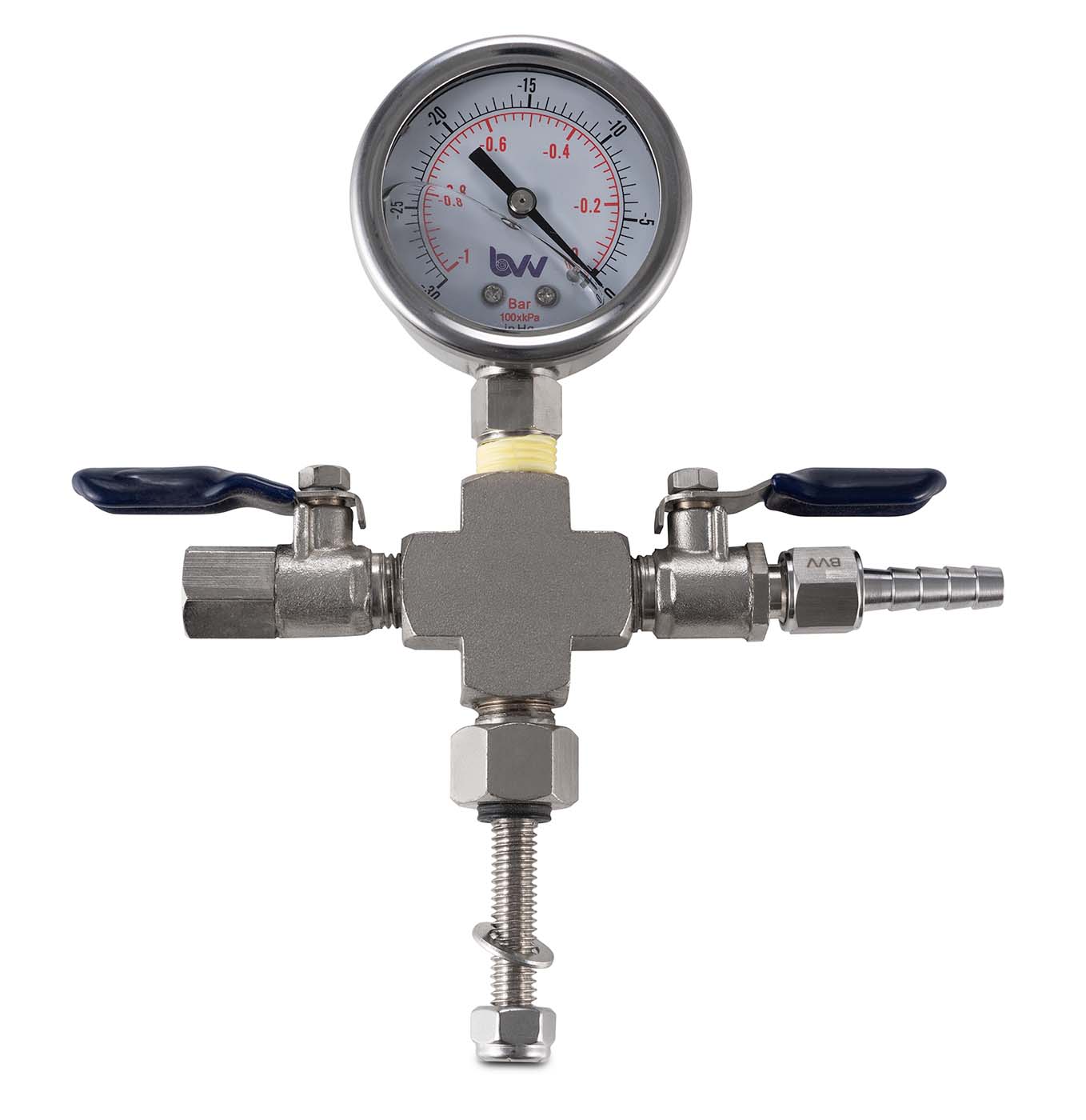 Valve Manifold - Cross with Hose Barb and Vacuum Gauge Questions & Answers